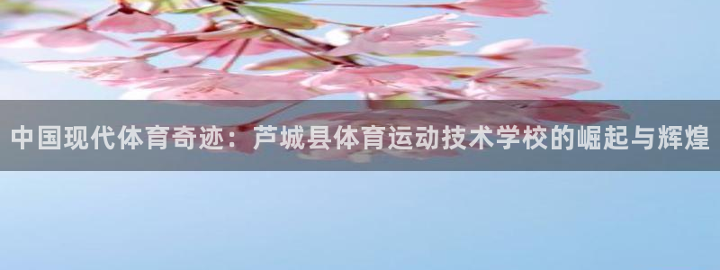  vsport体育在线官网：中国现代体育奇迹：芦城县体育运动技