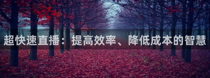 360玩球直播：超快速直播：提高效率、降低成本的智慧